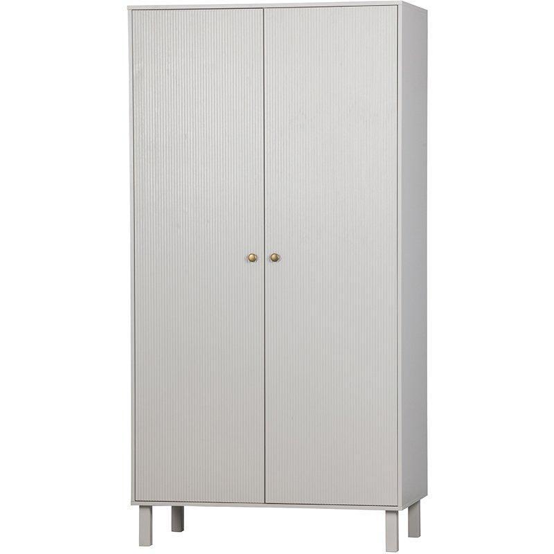 Madu Deep Cloud Grey Pine Wood Wardrobe