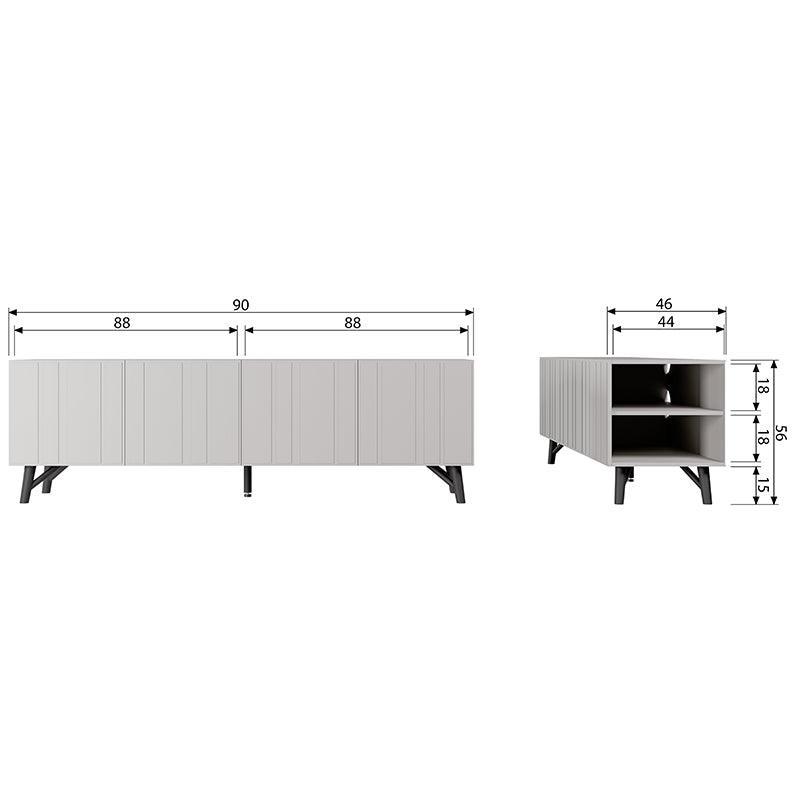 Miller Dust Pine Wood TV Stand