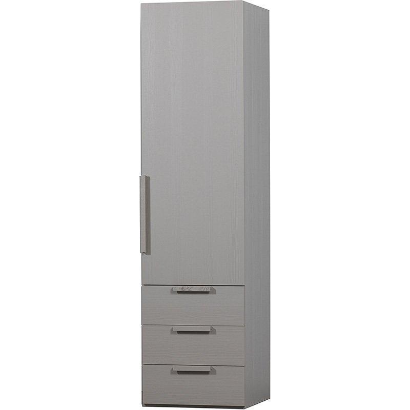 Rens Pebble Grey Long Handle 1 Door Wardrobe