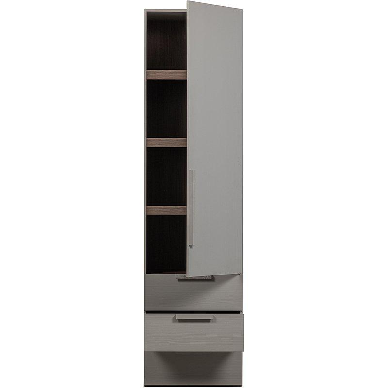 Rens Pebble Grey Long Handle 1 Door Wardrobe