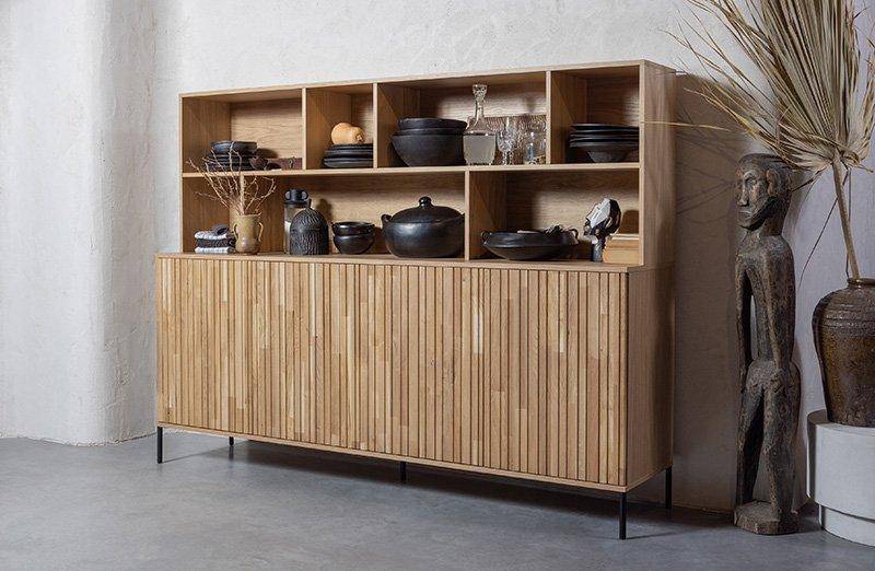 New Gravure Wooden Wall Cabinet