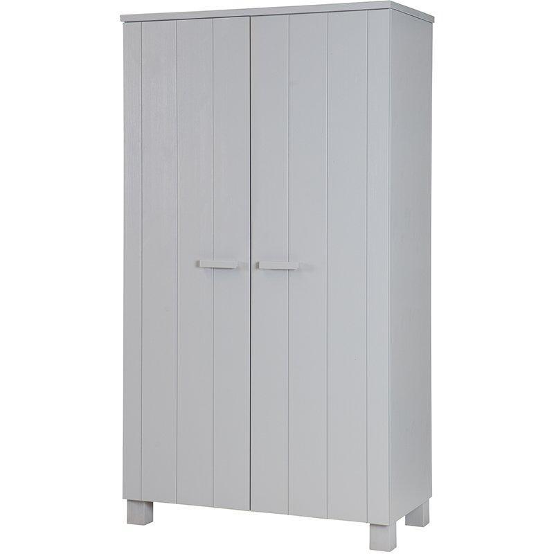 Dennis Brushed Pine Wood Wardrobe