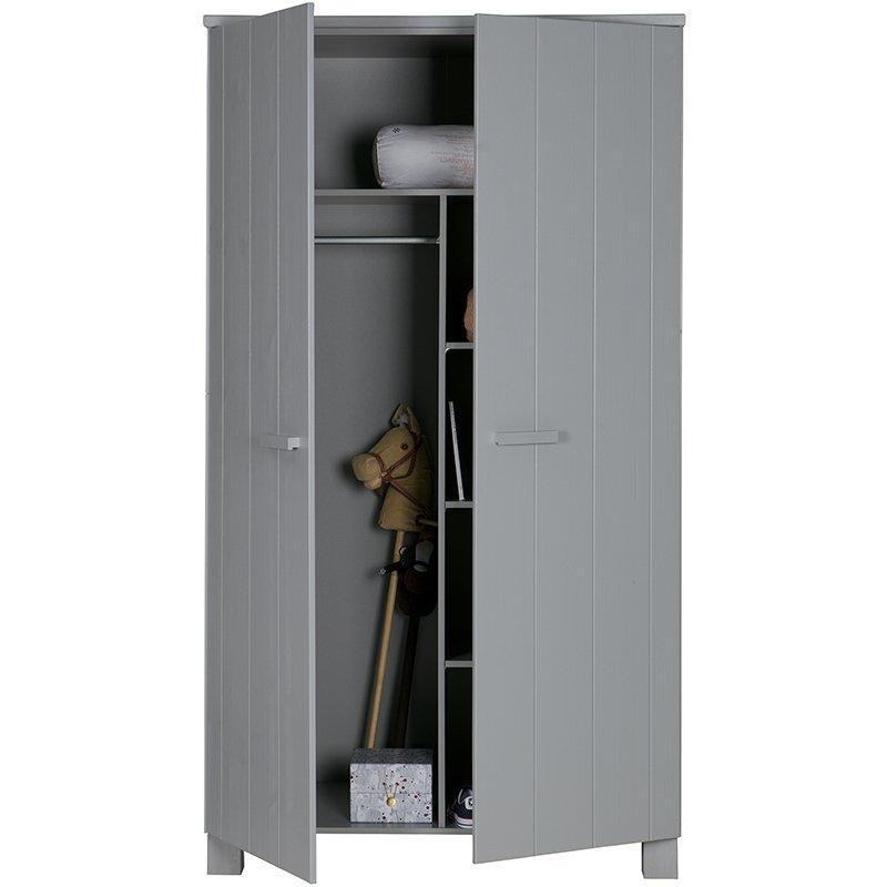Dennis Brushed Pine Wood Wardrobe