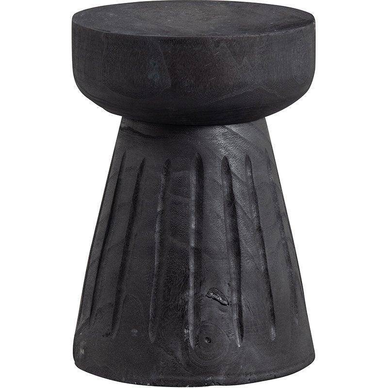 Borre Black Wood Stool