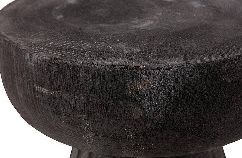 Borre Black Wood Stool