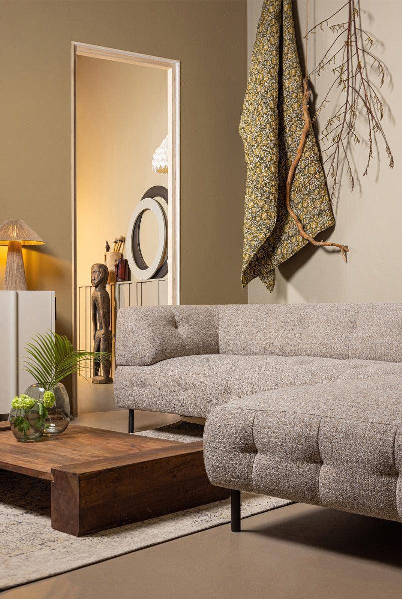 Cuno Dark Brown Wood Low Coffee Table