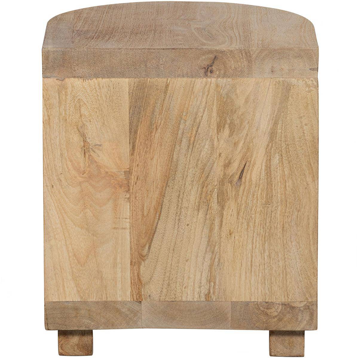 Darren Mango Wood Semicircular Side Table