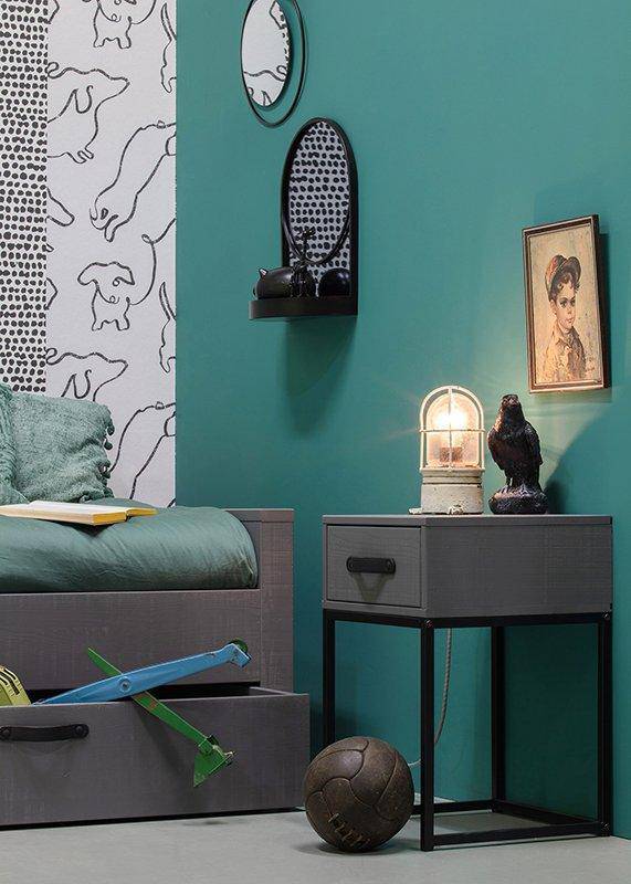 Morris Leem Pine Wood Night Stand