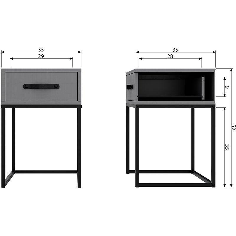 Morris Leem Pine Wood Night Stand