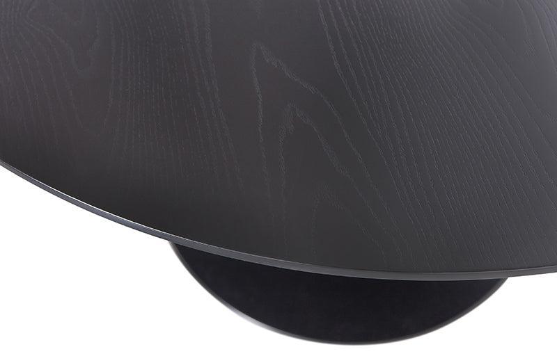 Sammy Black Trumpet Base Round Dining Table