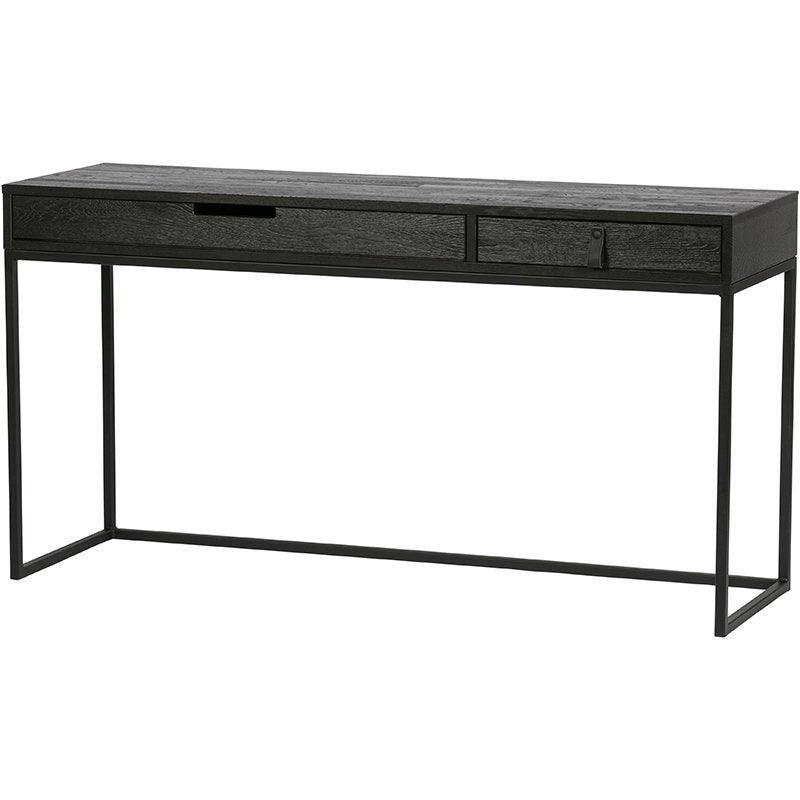 Silas Blacknight Brushed Ash Wood Desk
