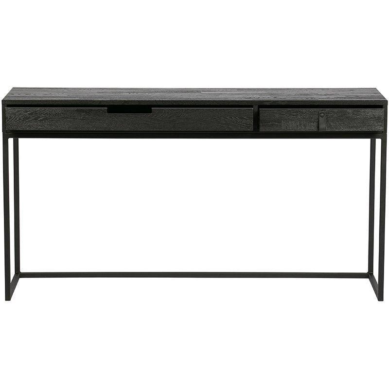 Silas Blacknight Brushed Ash Wood Desk