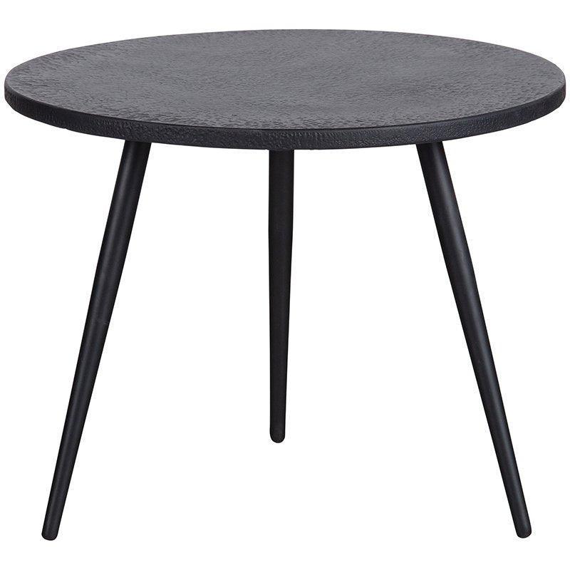 Suze Black Wood/Metal Side Table (2/Set)