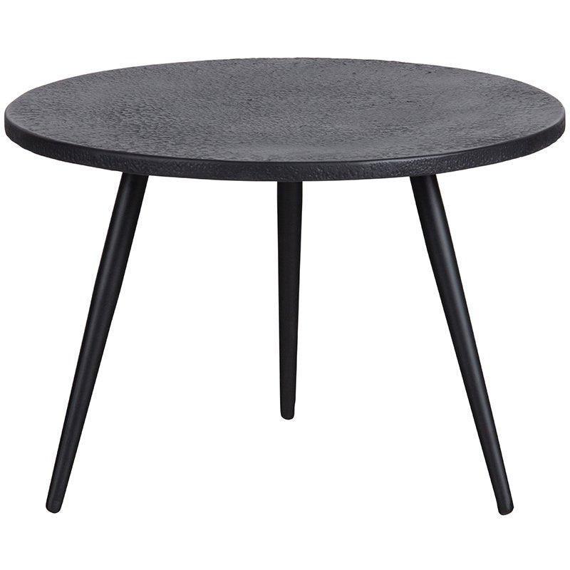 Suze Black Wood/Metal Side Table (2/Set)