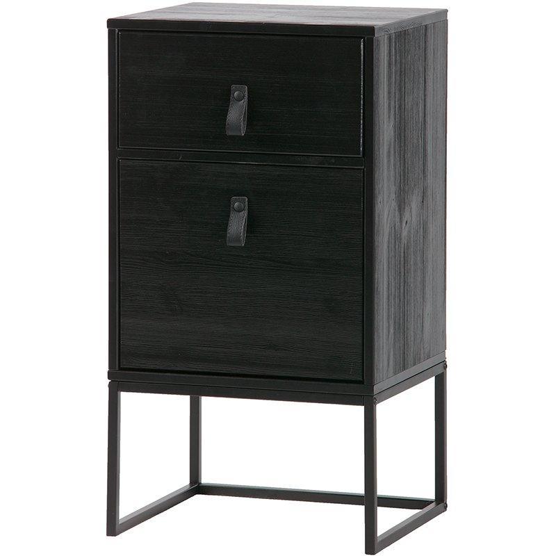Zola Black Pine Wood ll Night Stand