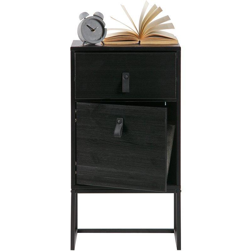 Zola Black Pine Wood ll Night Stand