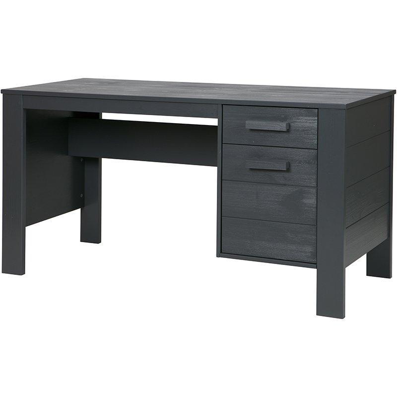 Dennis Brushed Pine Wood Desk