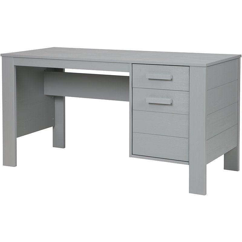 Dennis Brushed Pine Wood Desk