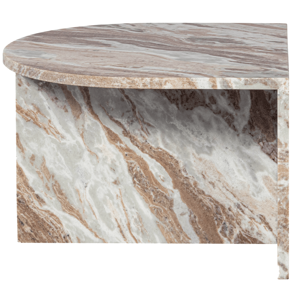 Xhail Marble Oval Side Table - WOO .Design