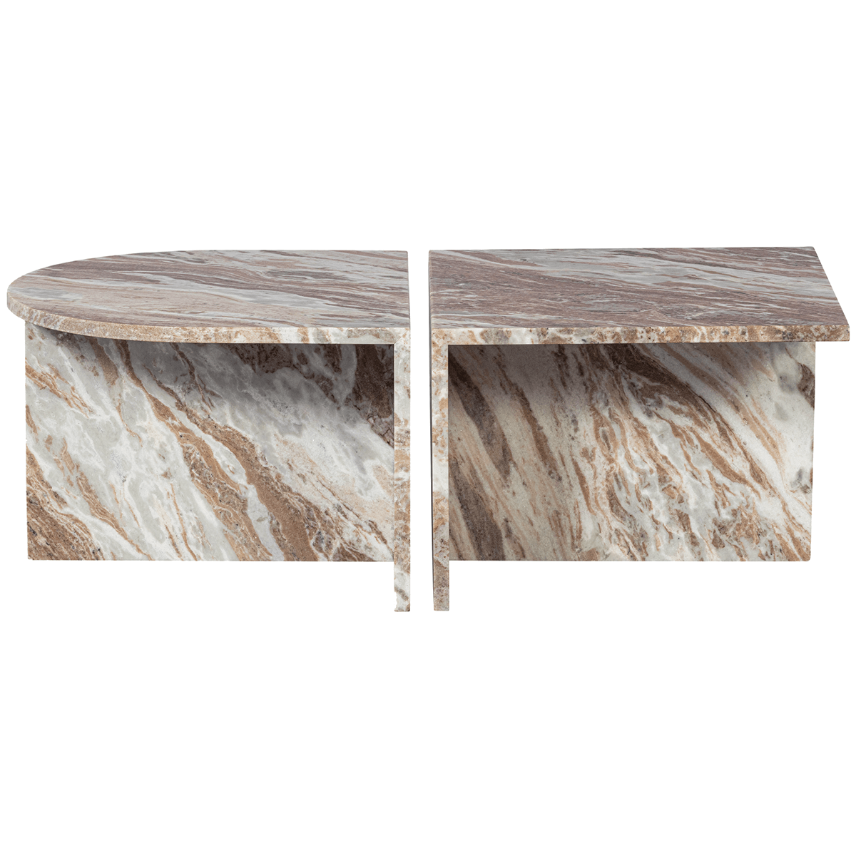 Xhail Marble Oval Side Table - WOO .Design