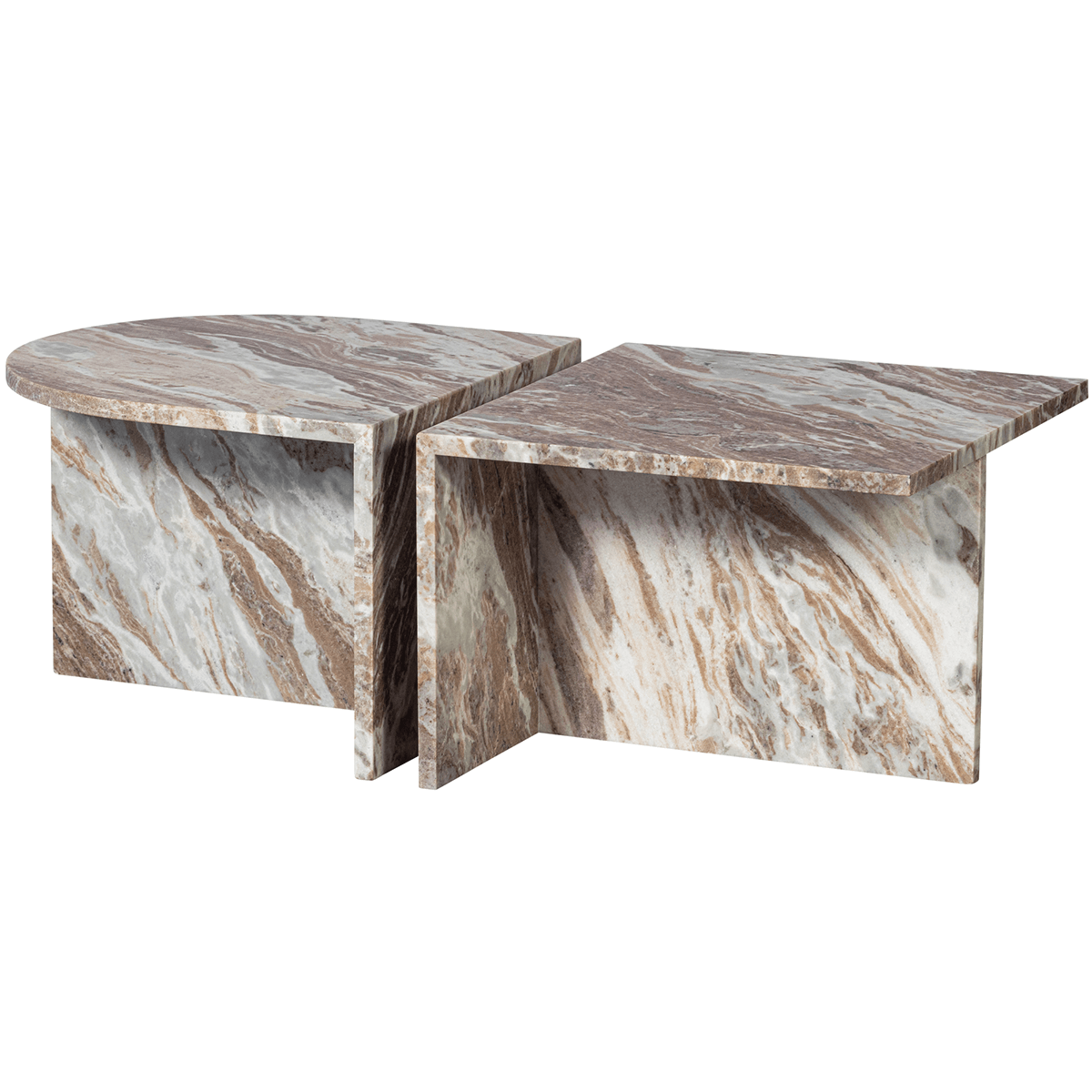 Xhail Marble Oval Side Table - WOO .Design