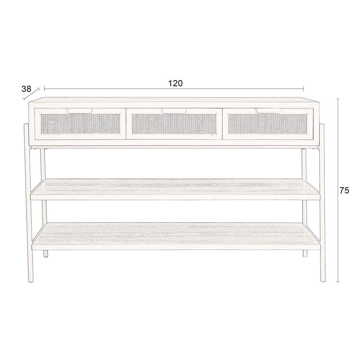 Yasu Chinese Fir Wood Console - WOO .Design