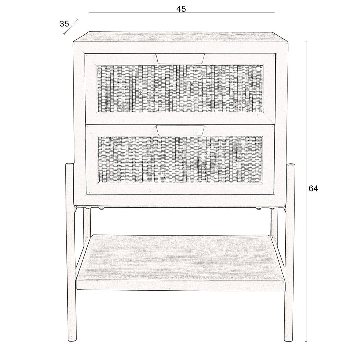 Yasu Chinese Fir Wood Side Table - WOO .Design