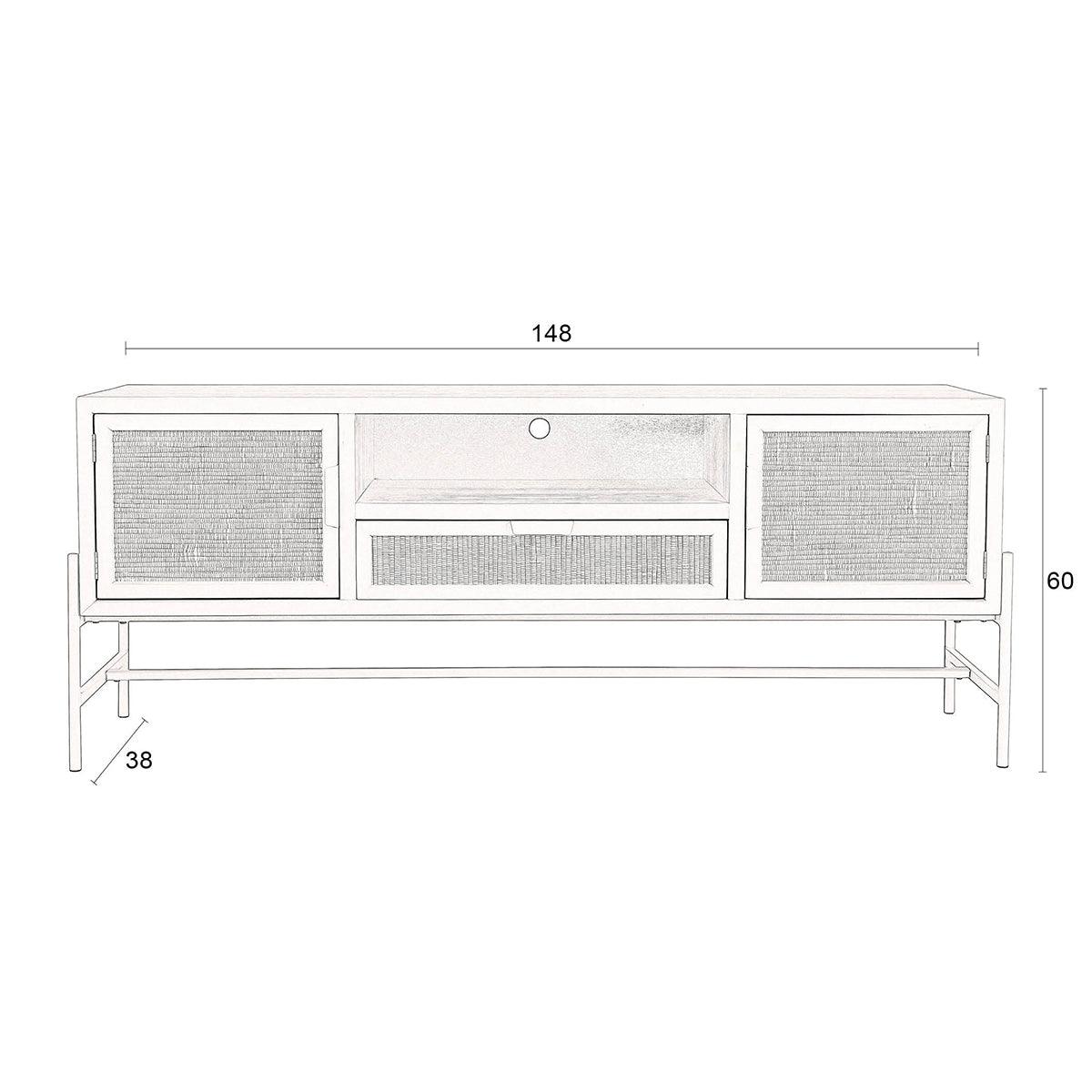 Yasu Chinese Fir Wood Sideboard - WOO .Design