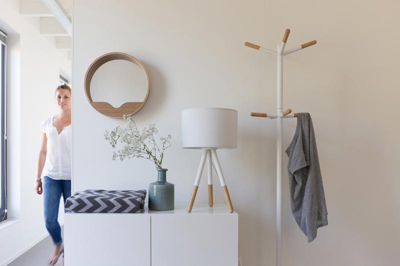 Wooden Tip Coat Rack