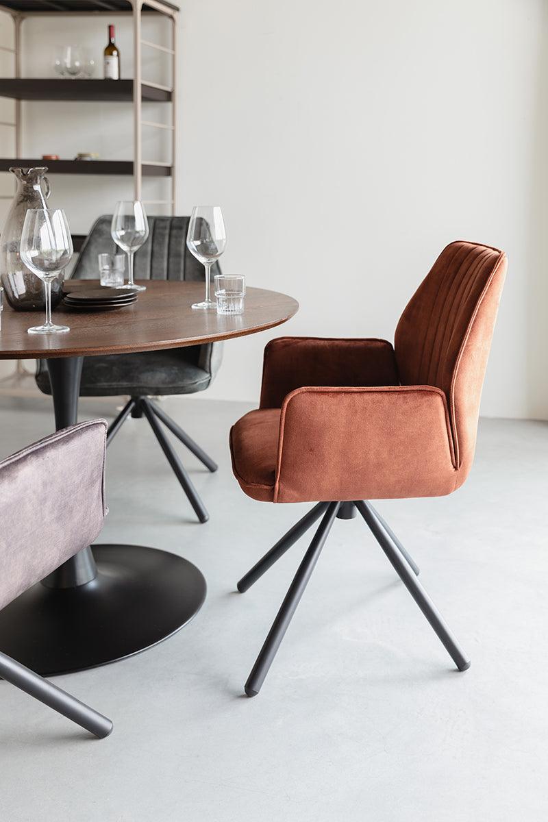 Jamie Velvet Armchair (2/Set) - WOO .Design