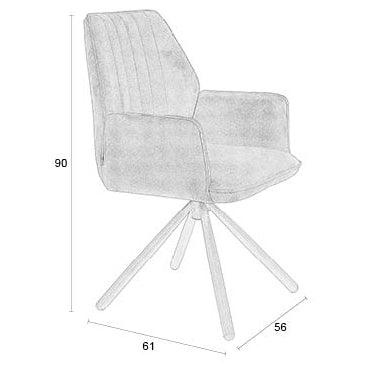 Jamie Velvet Armchair (2/Set) - WOO .Design