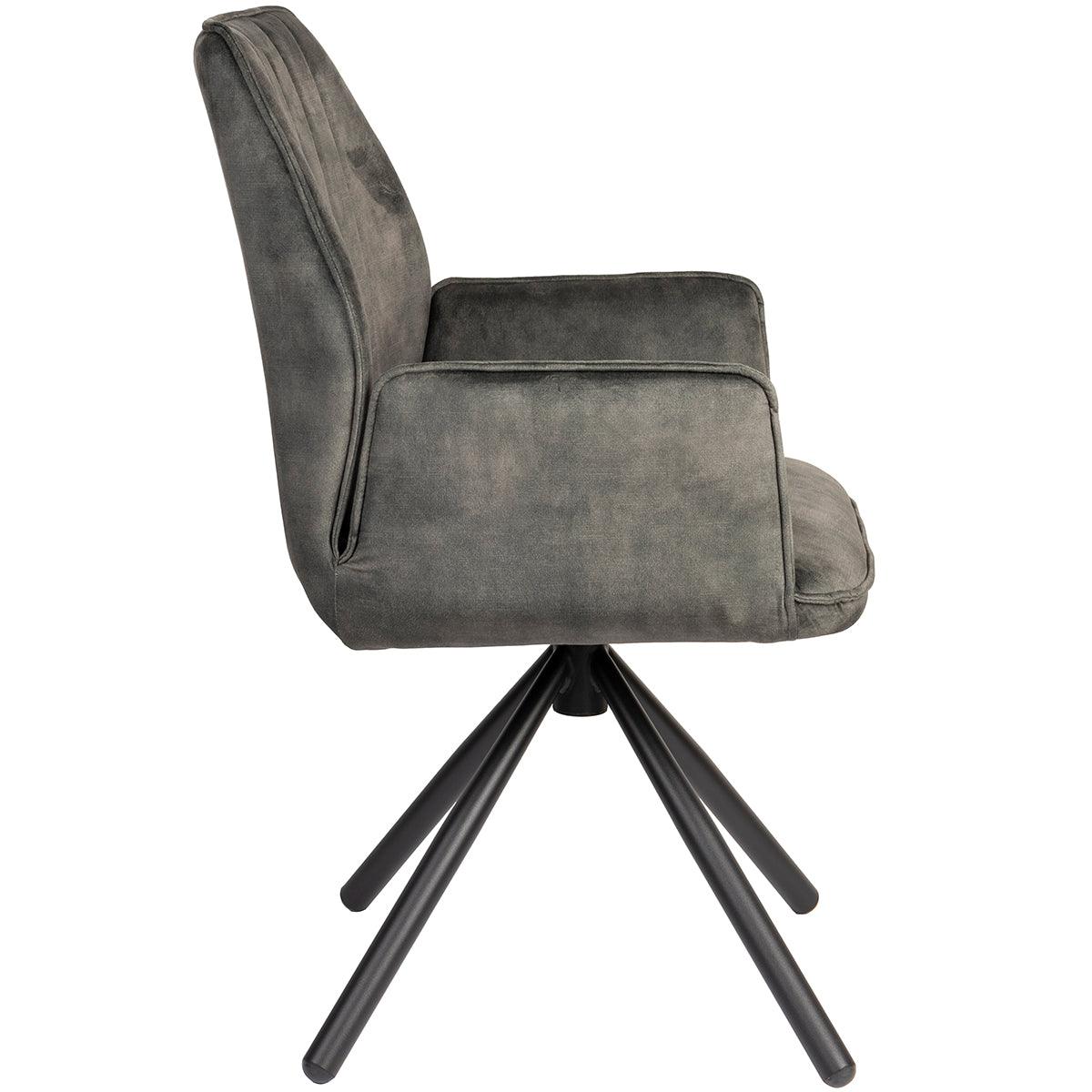 Jamie Velvet Armchair (2/Set) - WOO .Design