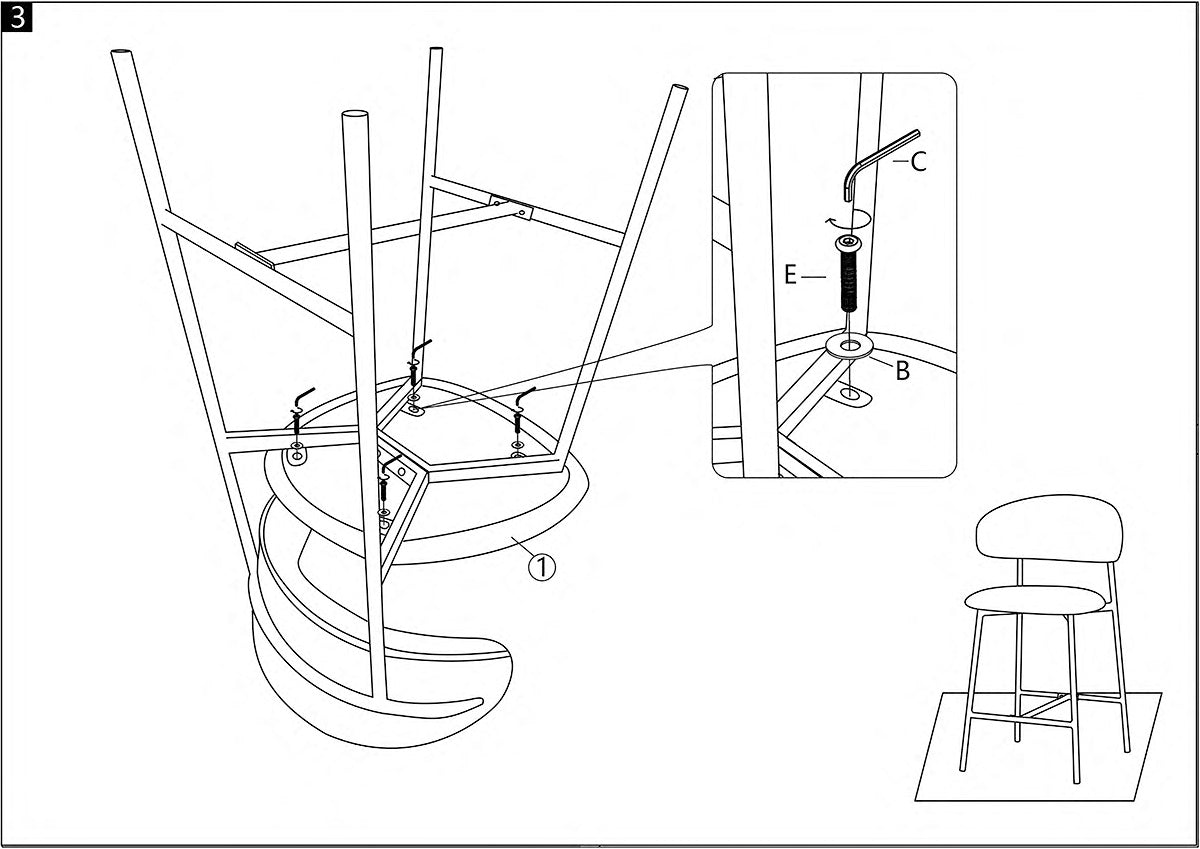 Claes Counter Stool