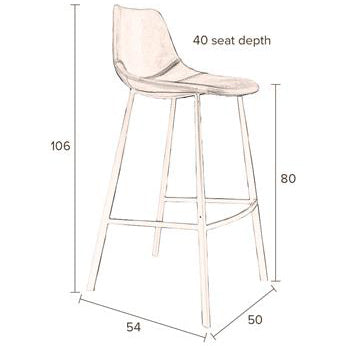 Franky Barstool (2/Set) - WOO .Design