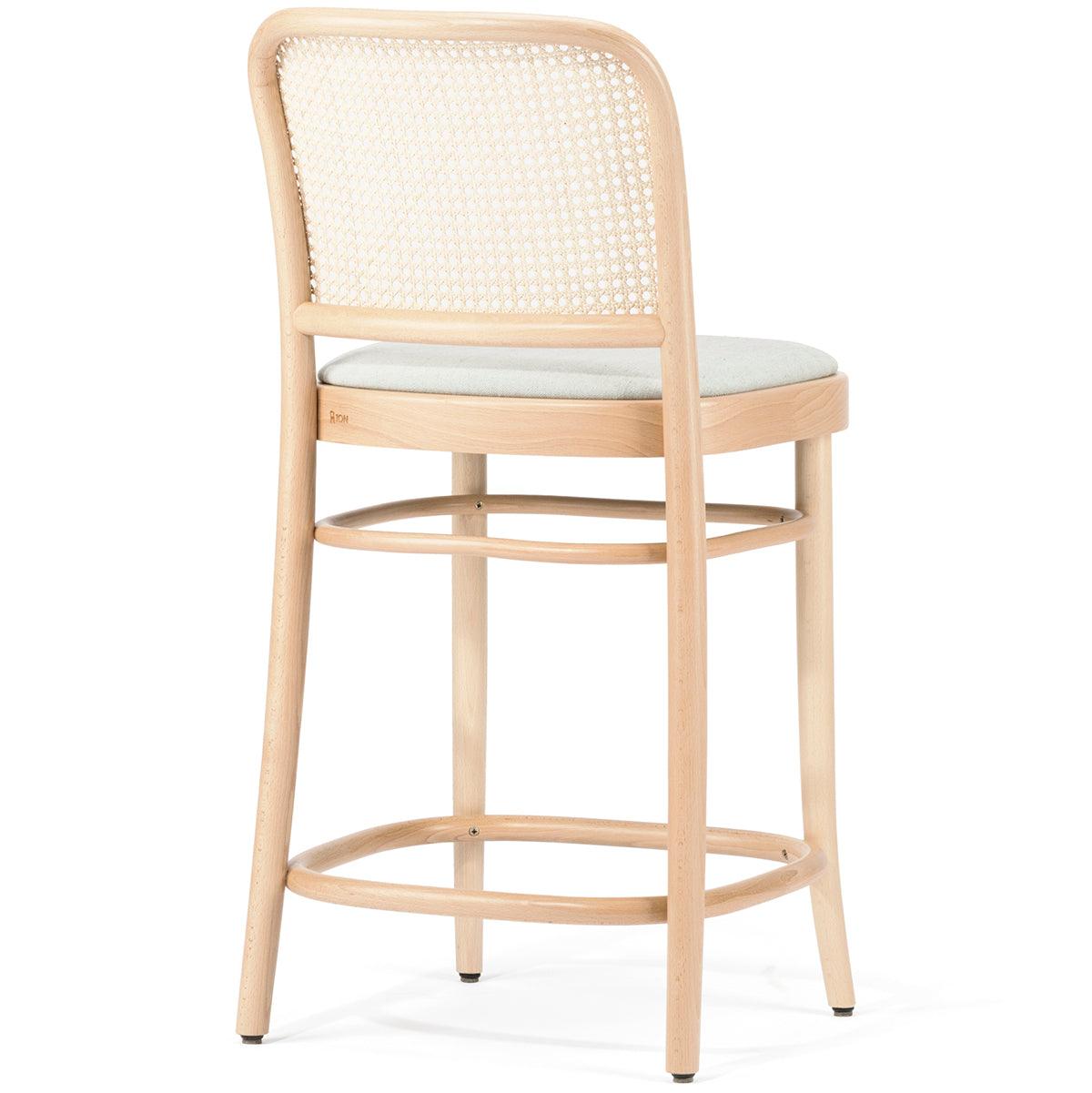 811 Upholstered Seat Cane/Mesh Back Barstool - WOO .Design