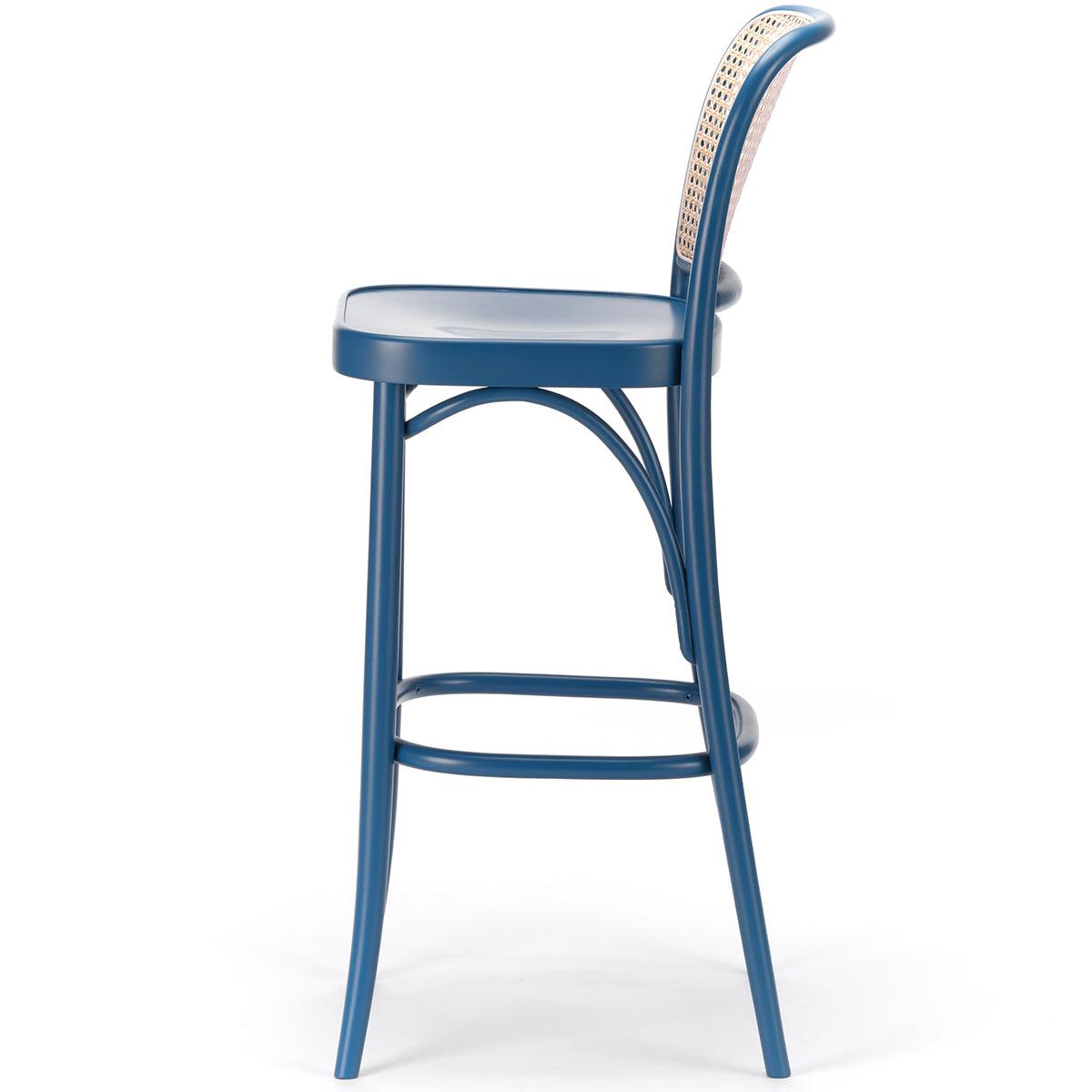 811 Wood Seat Cane/Mesh Back Barstool - WOO .Design
