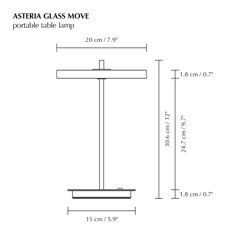 Asteria Glas Move Table Lamp