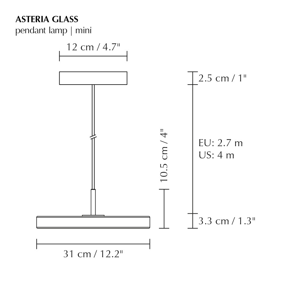 Asteria Glass Pendant Lamp