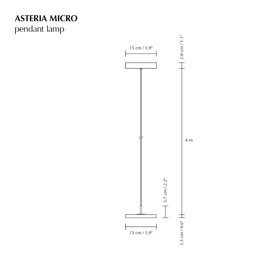 Asteria Micro Monochrome Pendant Lamp