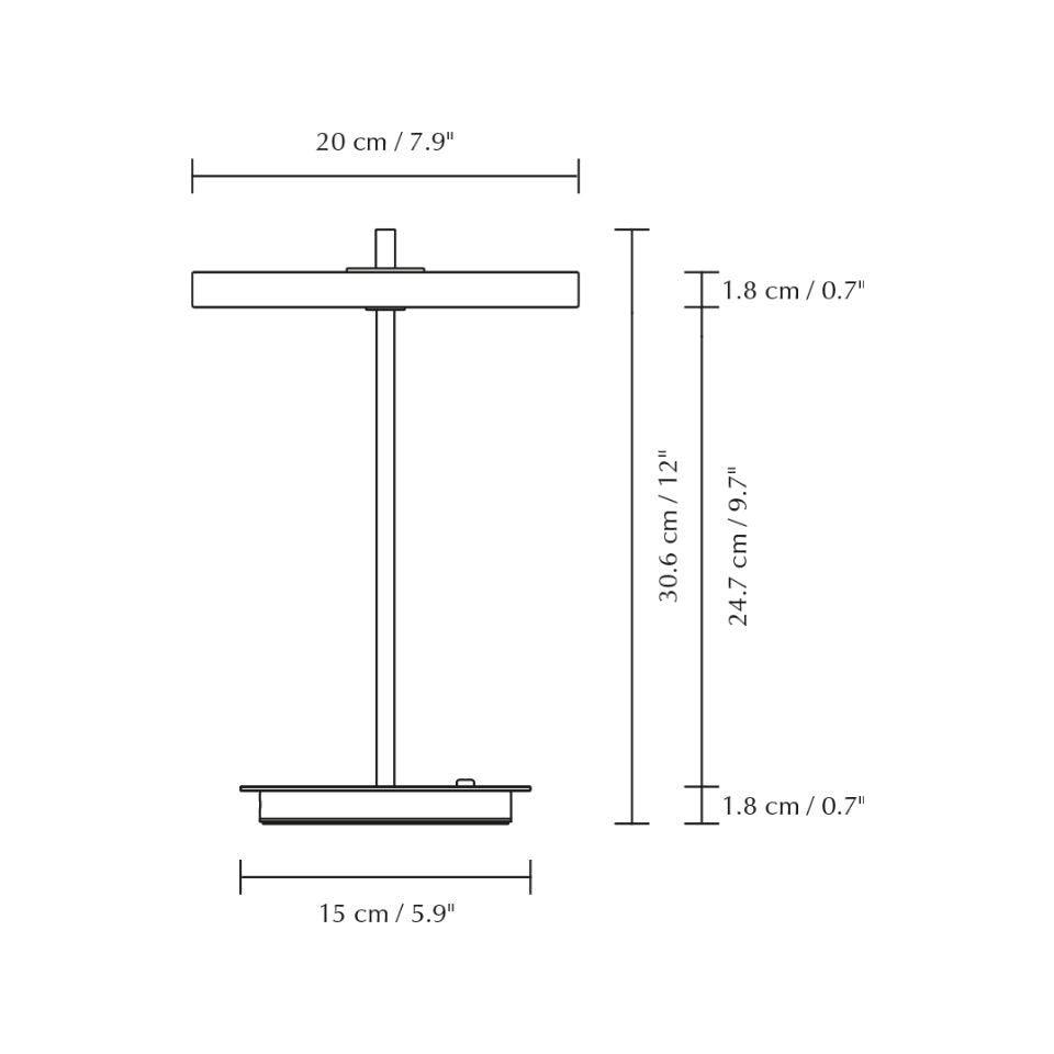 Asteria Move Monochrome Lamp