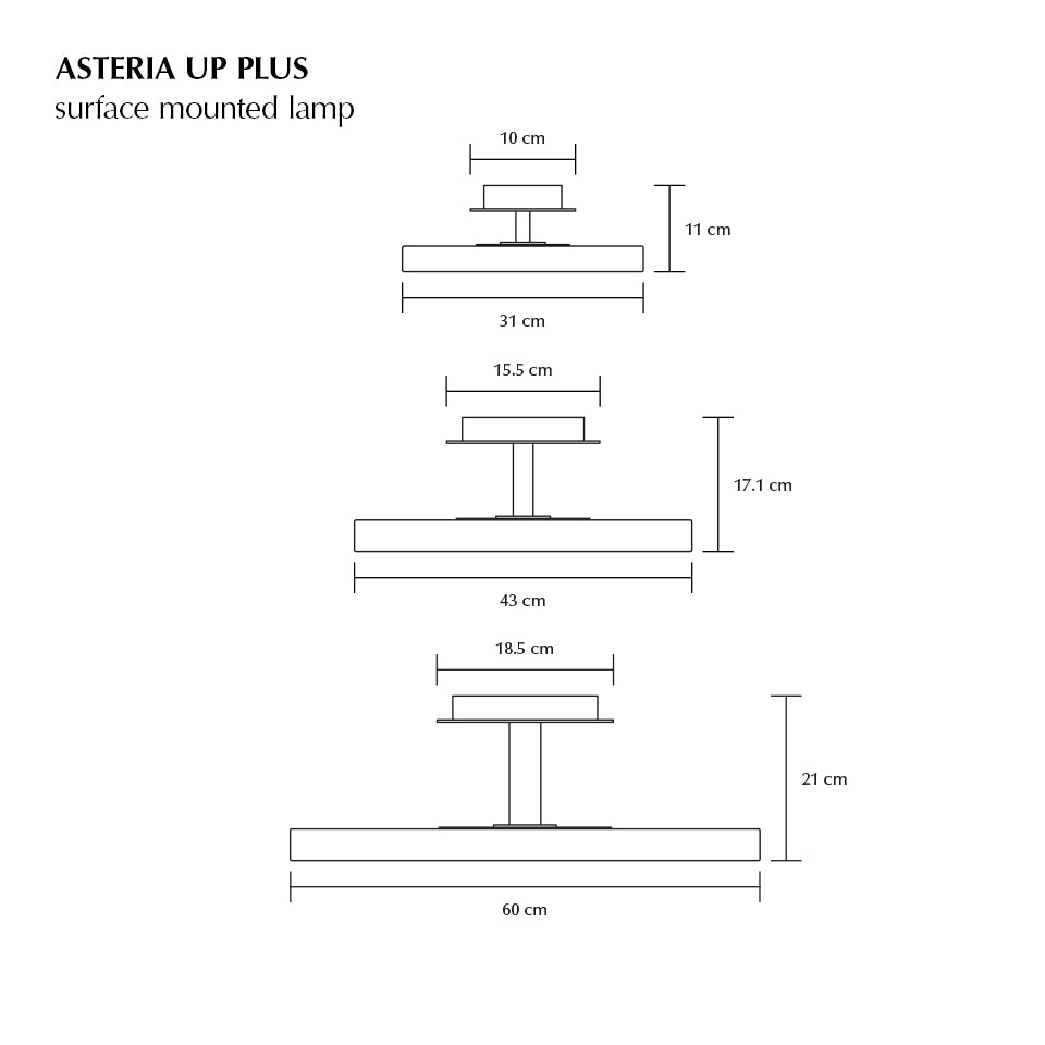 Asteria Up Plus Ceiling Lamp