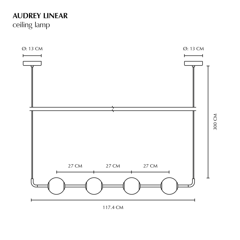 Audrey Linear Pendant Lamp