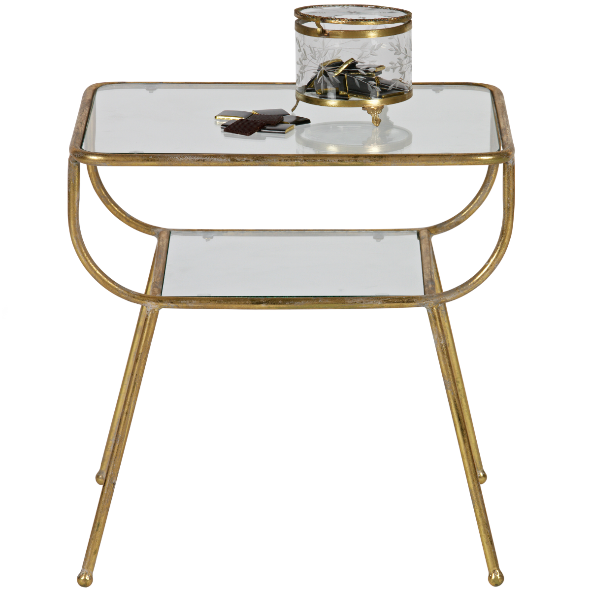 Amazing Antique Brass Side Table