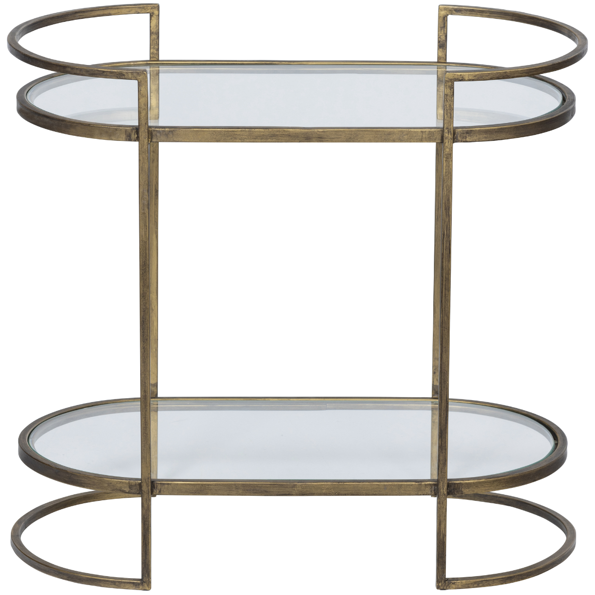 Capital Antique Brass Metal Side Table