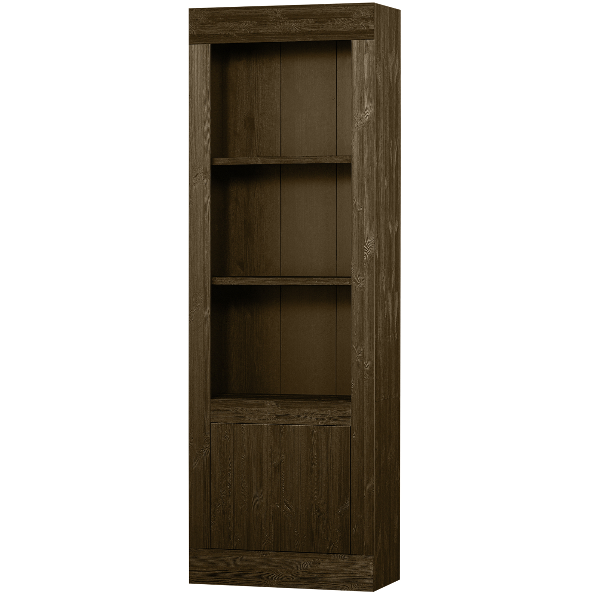 Yumi Deep Brushed Pine Wood Storage Cabinet - WOO .Design