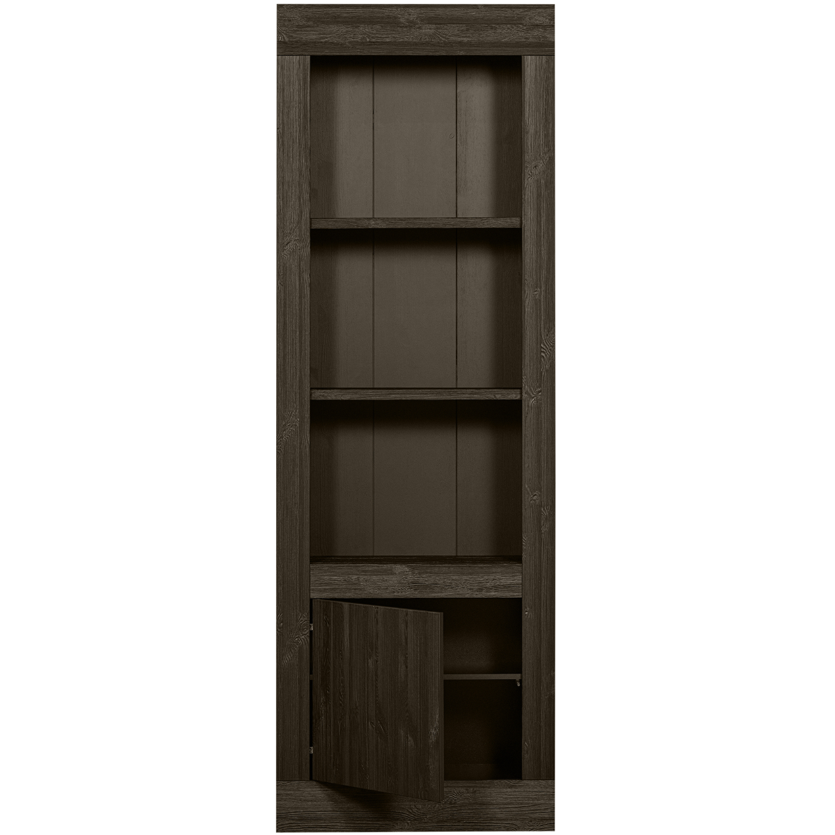 Yumi Deep Brushed Pine Wood Storage Cabinet