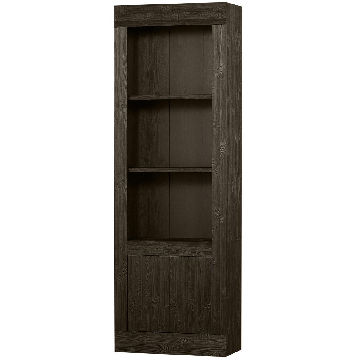 Yumi Deep Brushed Pine Wood Storage Cabinet