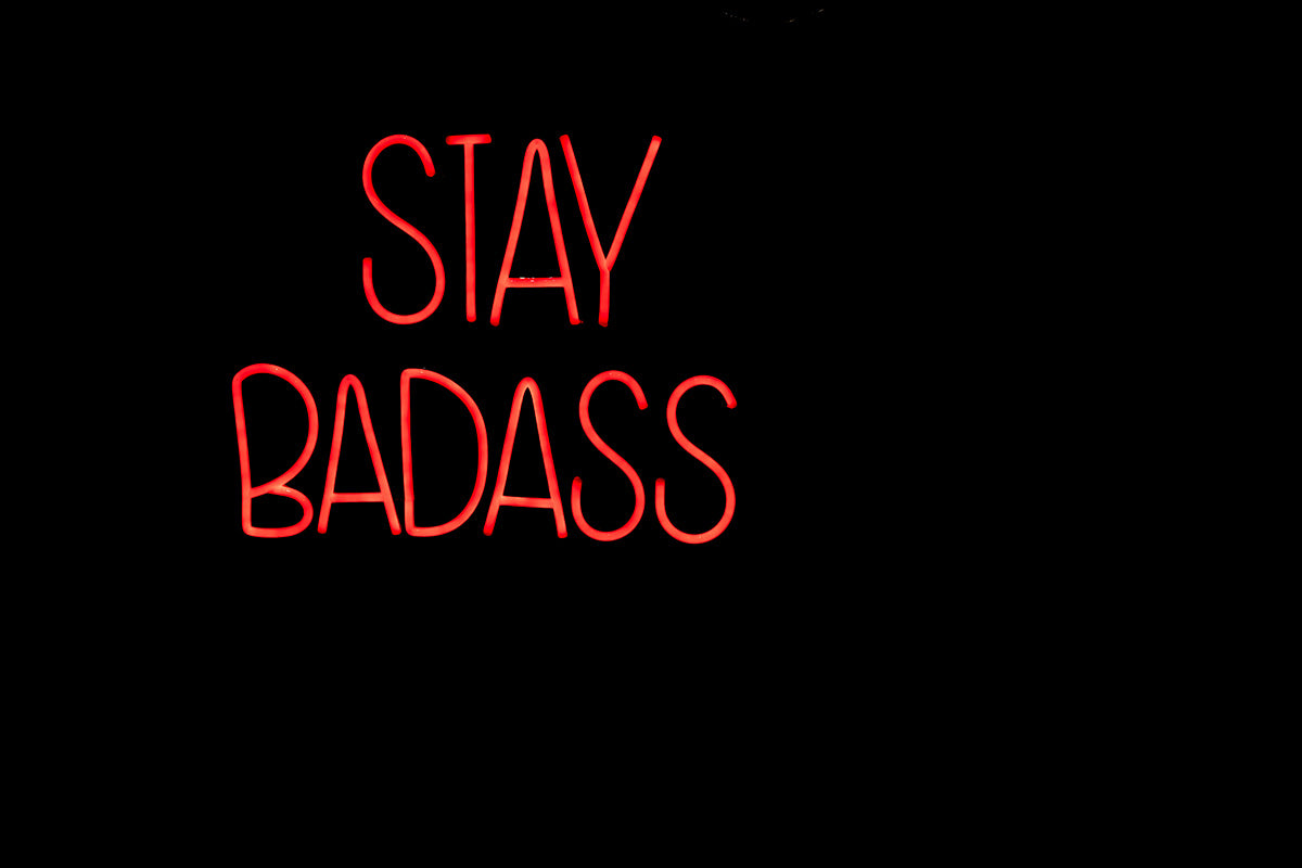 Badass Non Social Sign