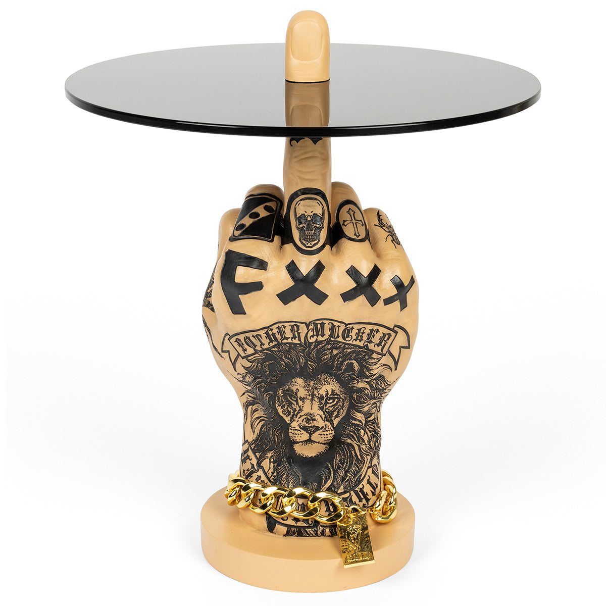 Fother Mucker Lion Side Table