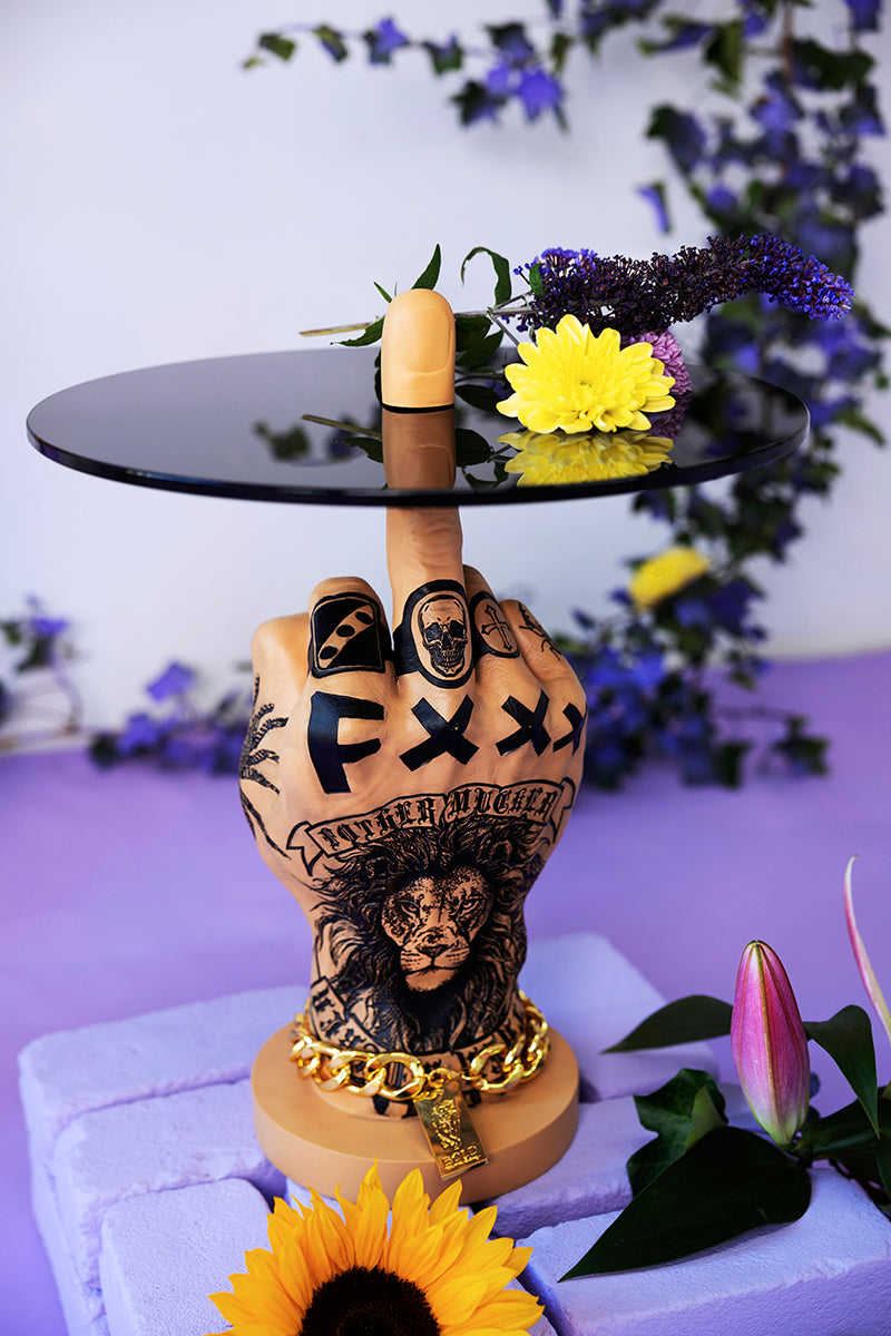 Fother Mucker Lion Side Table